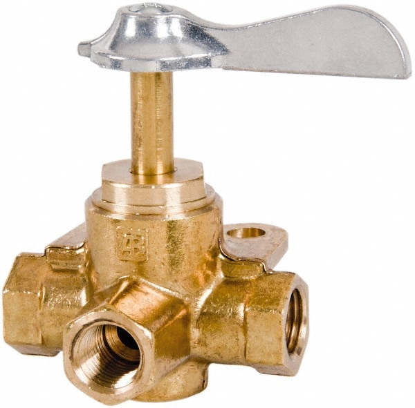 Parker V406P-4 1/4" Pipe, Female Pipe Drain Cock & Shutoff Valve Image