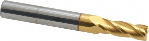 SGS 39133 Square End Mill: 17/64 Dia, 3/4 LOC, 5/16 Shank Dia, 2-1/2 OAL, 4 Flutes, Solid Carbide Image