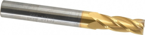 SGS 39135 Square End Mill: 9/32 Dia, 3/4 LOC, 5/16 Shank Dia, 2-1/2 OAL, 4 Flutes, Solid Carbide Image