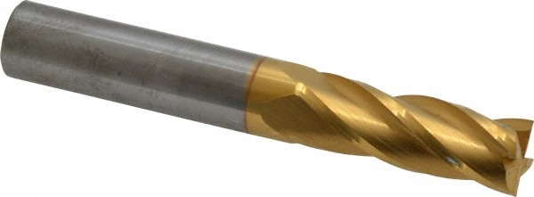 SGS 39145 Square End Mill: 23/64 Dia, 1 LOC, 3/8 Shank Dia, 2-1/2 OAL, 4 Flutes, Solid Carbide Image