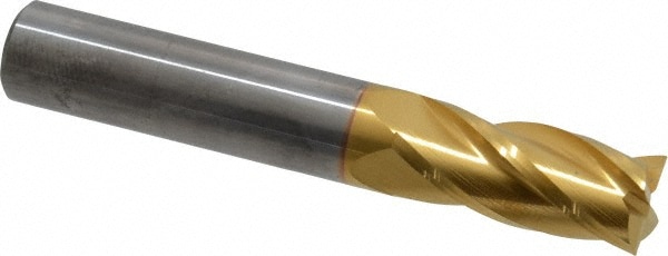 SGS 39155 Square End Mill: 7/16 Dia, 1 LOC, 7/16 Shank Dia, 2-3/4 OAL, 4 Flutes, Solid Carbide Image