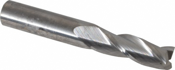 SGS 30545 Square End Mill: 23/64 Dia, 1 LOC, 3/8 Shank Dia, 2-1/2 OAL, 3 Flutes, Solid Carbide Image