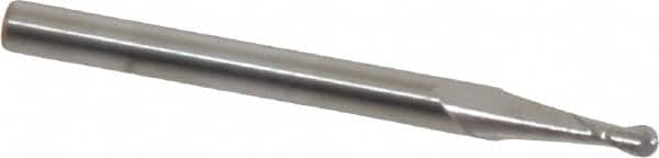 9/64"Diameter,5/16" LOC 2 Flute Single End Ball Stub Carbide End Mill USA 13738 