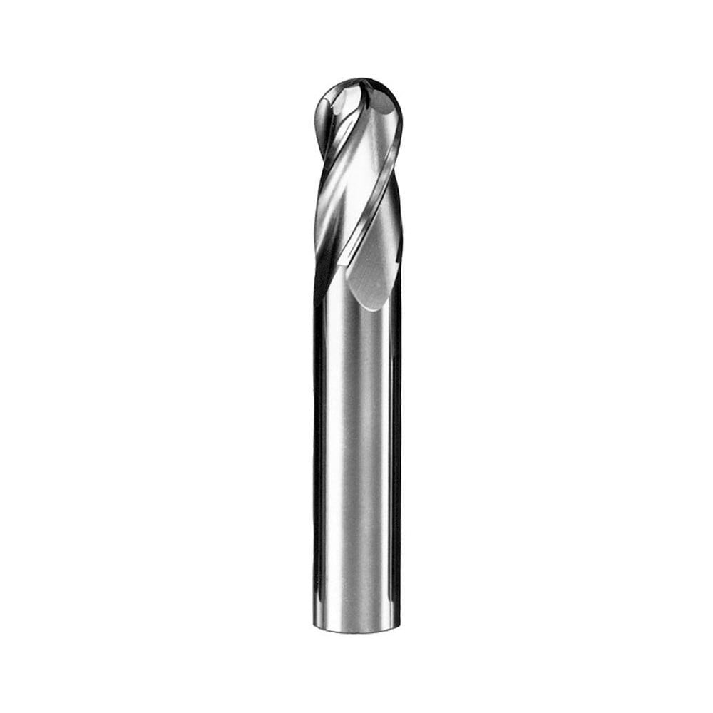 Ball End Mill: 0.1406" Dia, 0.5" LOC, 4 Flute, Solid Carbide
