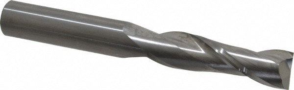 SGS 33313 Square End Mill: 5/8 Dia, 2-1/4 LOC, 5/8 Shank Dia, 5 OAL, 2 Flutes, Solid Carbide Image