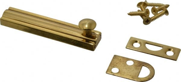Don-Jo SB-3-605 3" Long, 1/2" Wide Brass Slide Bolt 