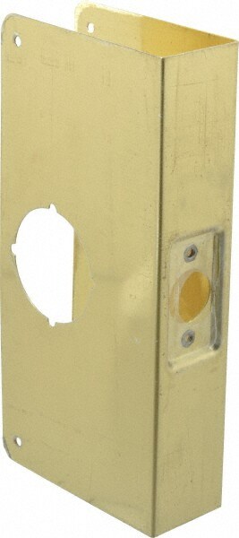 4-1/4" Wide x 9" High, Polished Brass Finish, Door Reinforcer