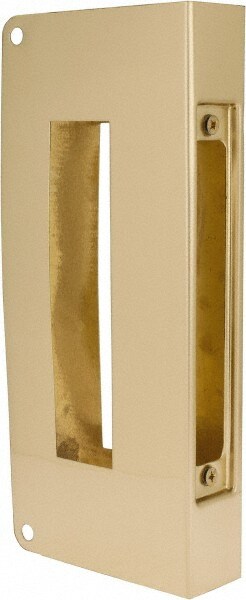 5" Wide x 12" High, Polished Brass Finish, Door Reinforcer