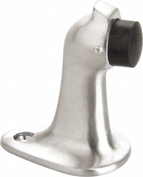 2-3/4" Projection Large Gooseneck Door Stop with Hook