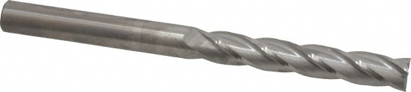 SGS 33131 Square End Mill: 1/2 Dia, 3 LOC, 1/2 Shank Dia, 6 OAL, 4 Flutes, Solid Carbide Image