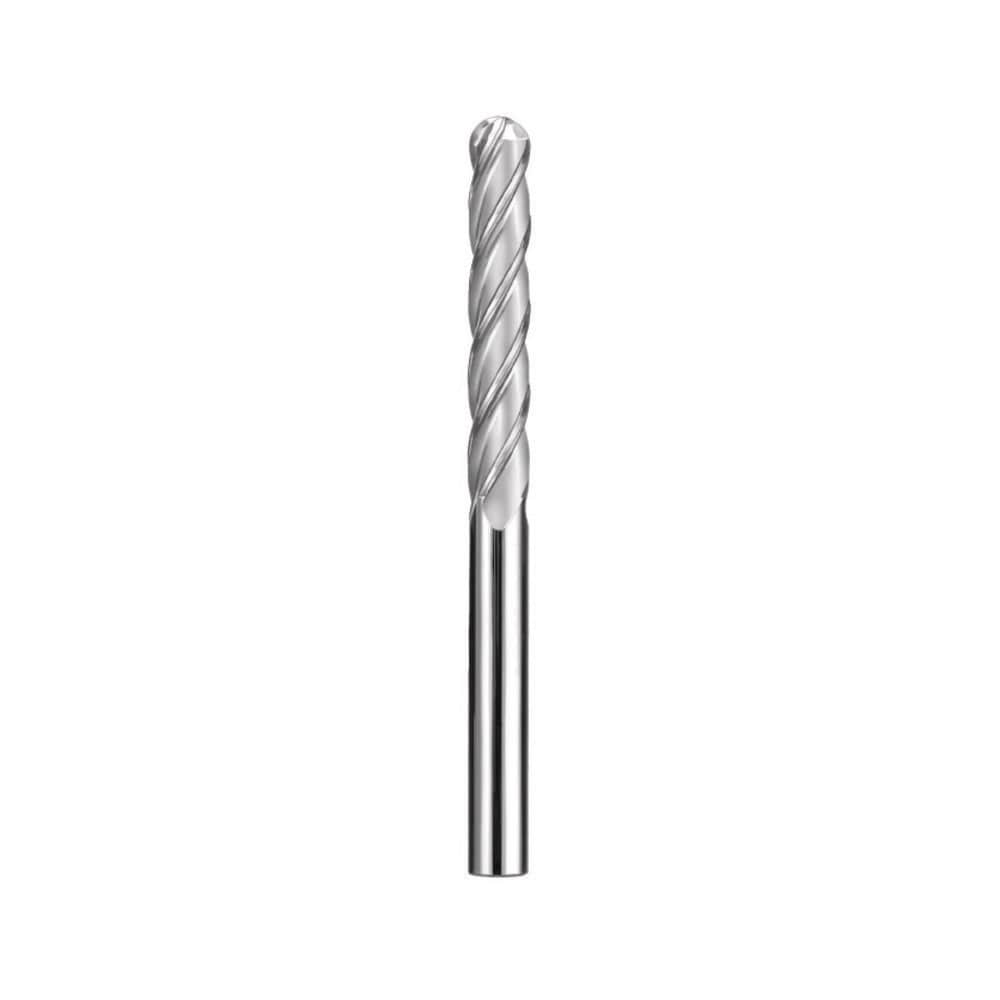 SGS 33144 Ball End Mill: 0.125" Dia, 1" LOC, 4 Flute, Solid Carbide Image