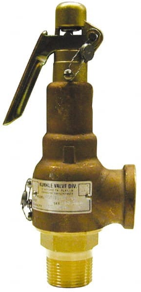 Midwest Control 6010HG-125 ASME Safety Relief Valve: 1-1/2" Inlet, 2,114 CFM, 125 Max psi 