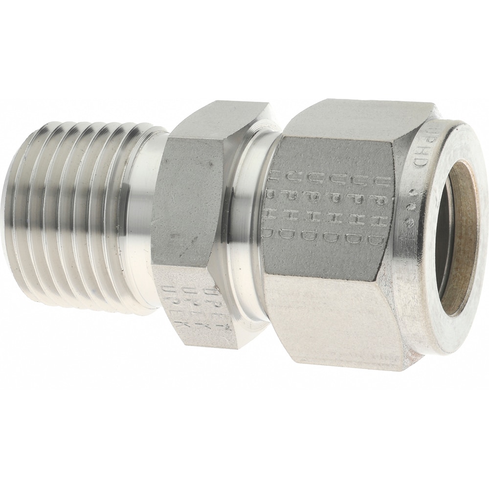 Parker 10MSC8N-316 Compression Tube Connector: 1/2-14" Thread, Compression x MNPT Image