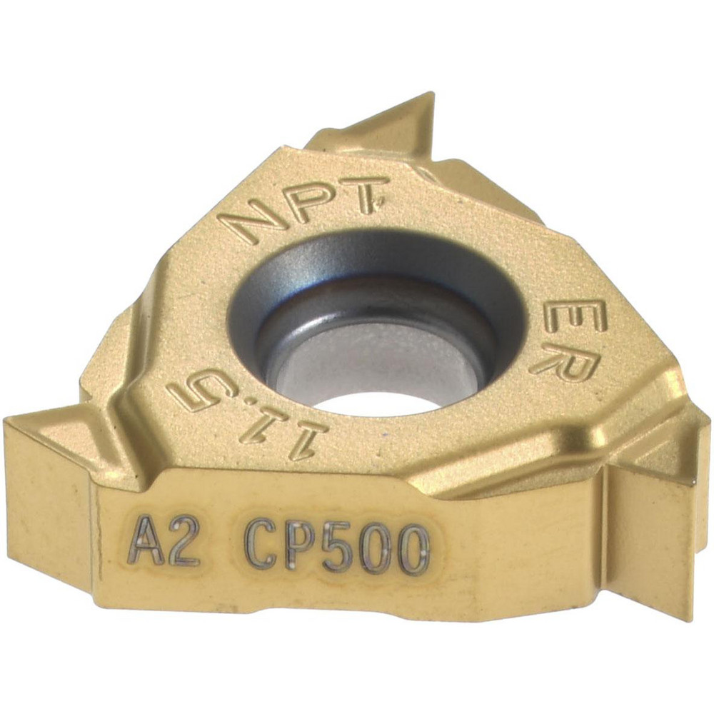 Laydown Threading Insert: 16ER11.5NPT-A2 CP500, Solid Carbide