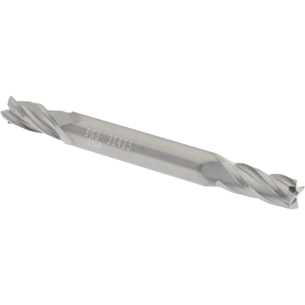 SGS 31425 Square End Mill: 7/32 Dia, 1/2 LOC, 1/4 Shank Dia, 2-1/2 OAL, 4 Flutes, Solid Carbide Image