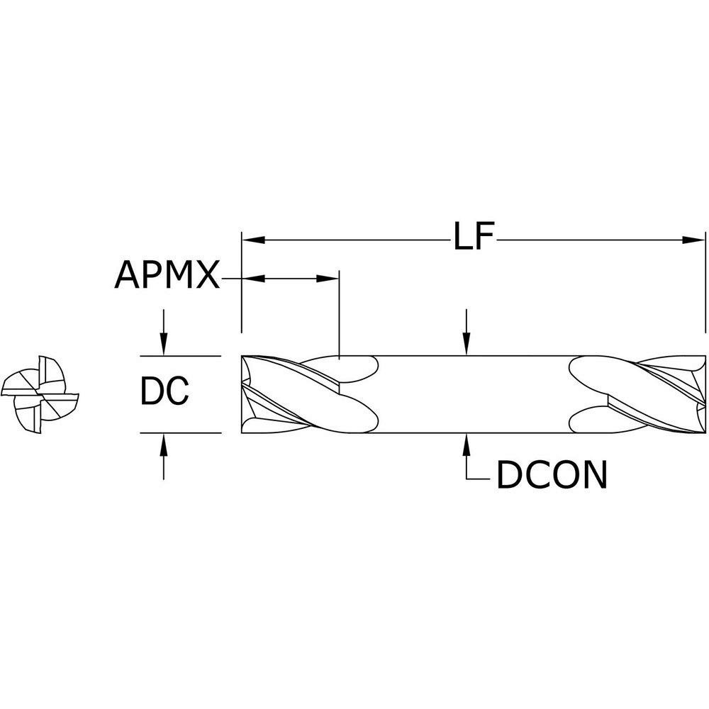 SGS - Square End Mill: 5/16