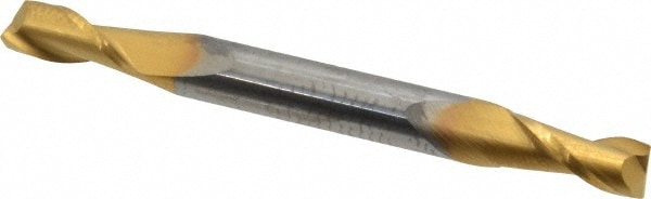 SGS 31565 Square End Mill: 7/32 Dia, 1/2 LOC, 1/4 Shank Dia, 2-1/2 OAL, 2 Flutes, Solid Carbide Image