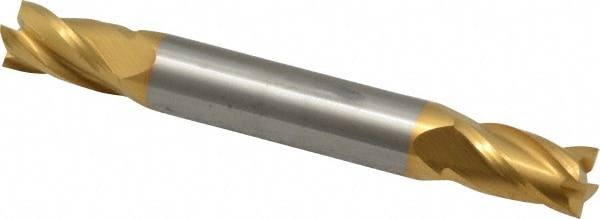 SGS 31471 Square End Mill: 9/32 Dia, 1/2 LOC, 5/16 Shank Dia, 2-1/2 OAL, 4 Flutes, Solid Carbide Image