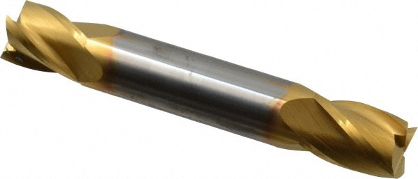 SGS 31477 Square End Mill: 7/16 Dia, 9/16 LOC, 7/16 Shank Dia, 2-3/4 OAL, 4 Flutes, Solid Carbide Image