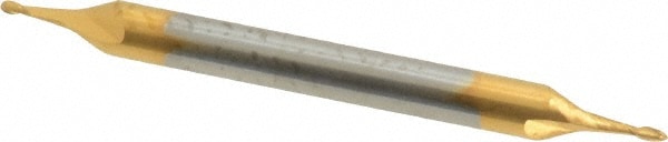 SGS 31542 Ball End Mill: 0.0313" Dia, 0.0625" LOC, 2 Flute, Solid Carbide Image