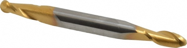 SGS 31564 Ball End Mill: 0.2031" Dia, 0.5" LOC, 2 Flute, Solid Carbide Image