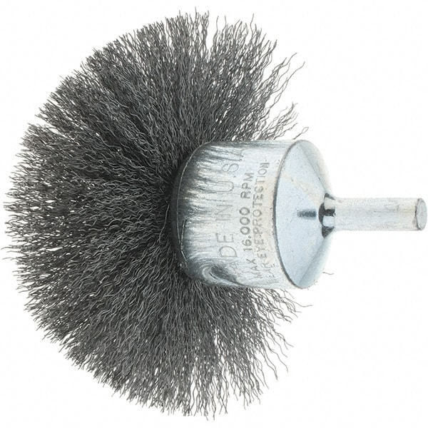 Tru-Maxx 88535 End Brushes: 3" Dia, Steel, Crimped Wire Image