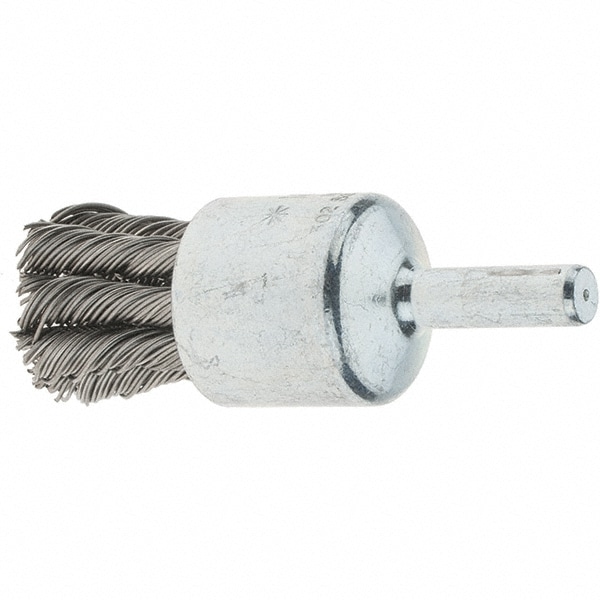 Tru-Maxx 88529 End Brushes: 3/4" Dia, Stainless Steel, Knotted Wire Image