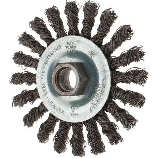 Tru-Maxx 88549 Wheel Brush: 4" Wheel Dia, Knotted Image