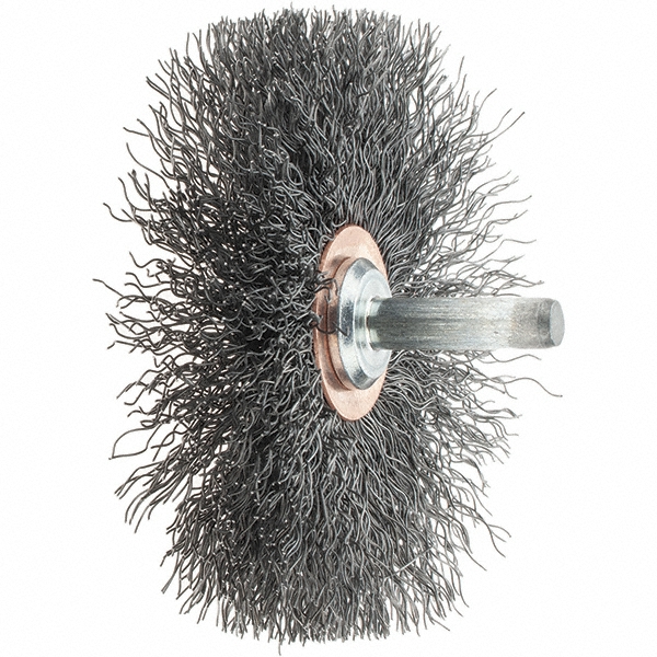Photos - Abrasive Wheel / Belt Tru-Maxx Wheel Brush: 3" Wheel Dia, 1/2" Face Width, 0.0118" Wire Dia, Crimped - Carbon Steel | Part #012382885618 012382885