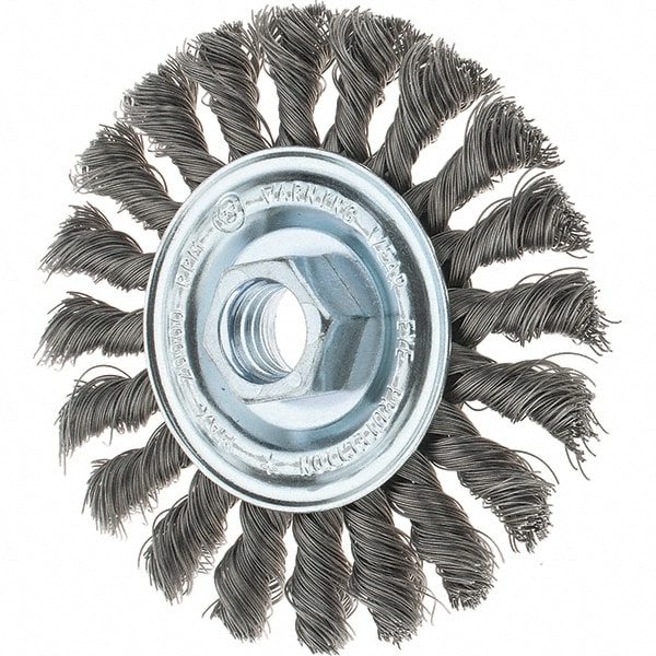 Tru-Maxx 88540 Wheel Brush: 4" Wheel Dia, Knotted Image