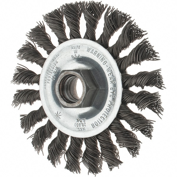 Tru-Maxx 88542 Wheel Brush: 4" Wheel Dia, Knotted Image