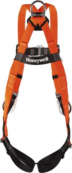 Fall Protection Harnesses: 400 Lb, Front, Back and Side D-Rings Style, Size Universal