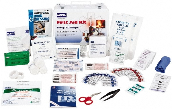 Multipurpose/Auto/Travel First Aid Kit: 110 Pc, for 25 People