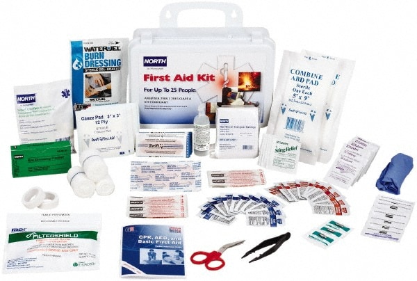 Multipurpose/Auto/Travel First Aid Kit: 110 Pc, for 25 People