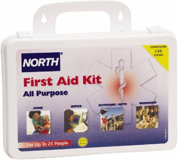 Multipurpose/Auto/Travel First Aid Kit: 138 Pc, for 25 People