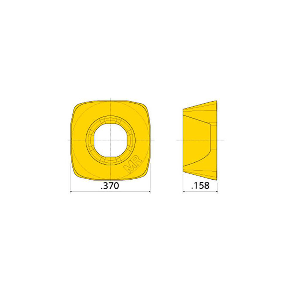 Milling Insert: SDXS0904MPR-MR IN4005, IN4005, Solid Carbide