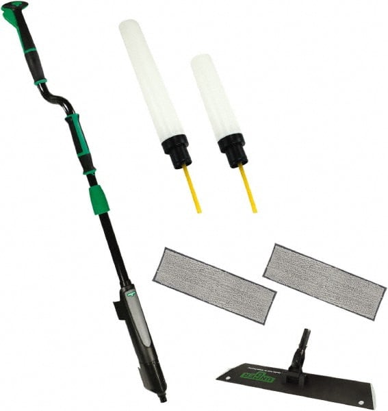 Deck Mops, Mopping Kits & Wall Washers; Type: Mopping Kit; Head Material: Aluminum; Head Length (cm): 18 in; Head Length (Inch): 18 in; 18; Head Width (Inch): 4; 4 in; Head Width (cm): 4 in; Color: Black; Green; Head Length: 18 in; Head Width: 4 in; Conne