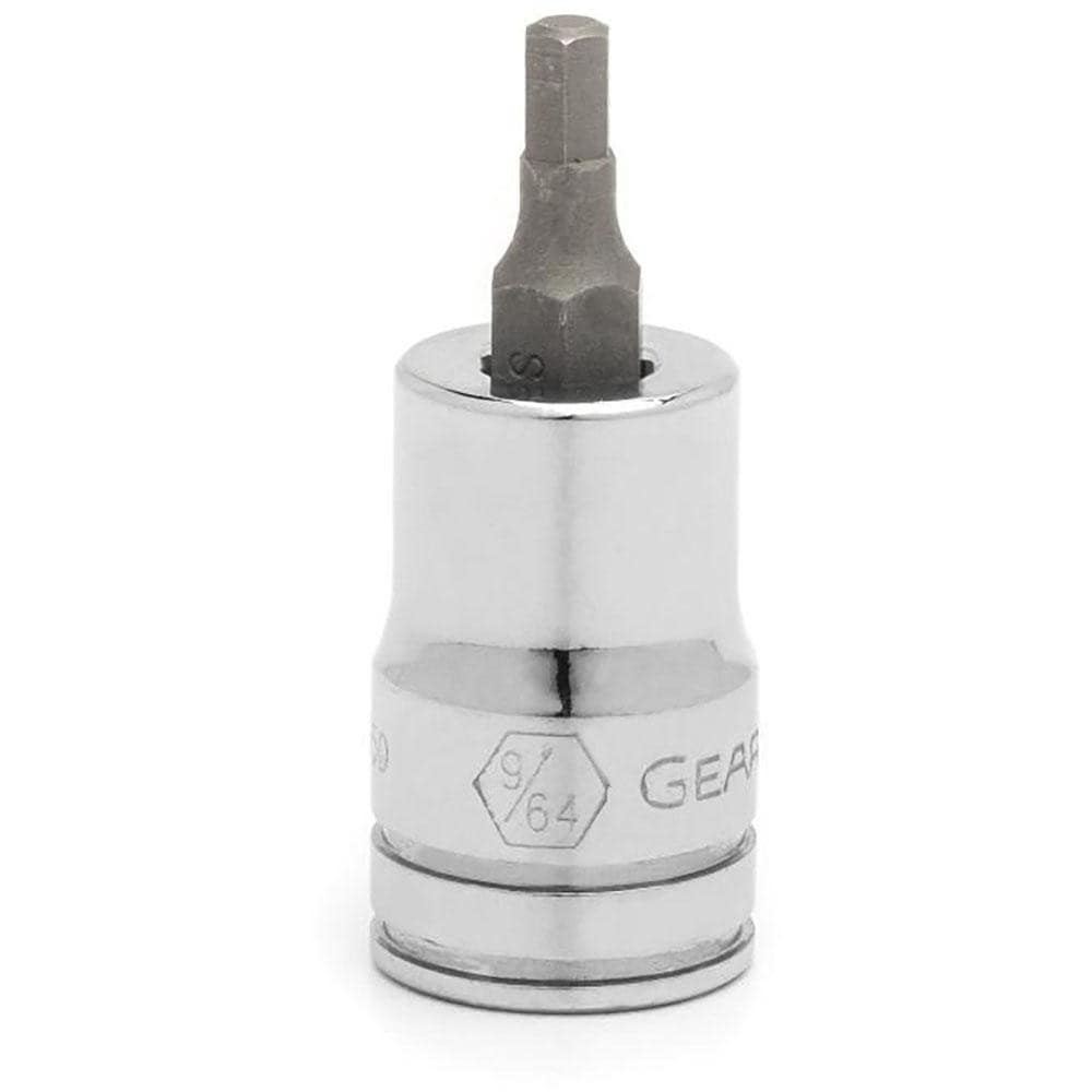 Hand Hex Bit Socket: 3/8" Drive, 9/64" Hex