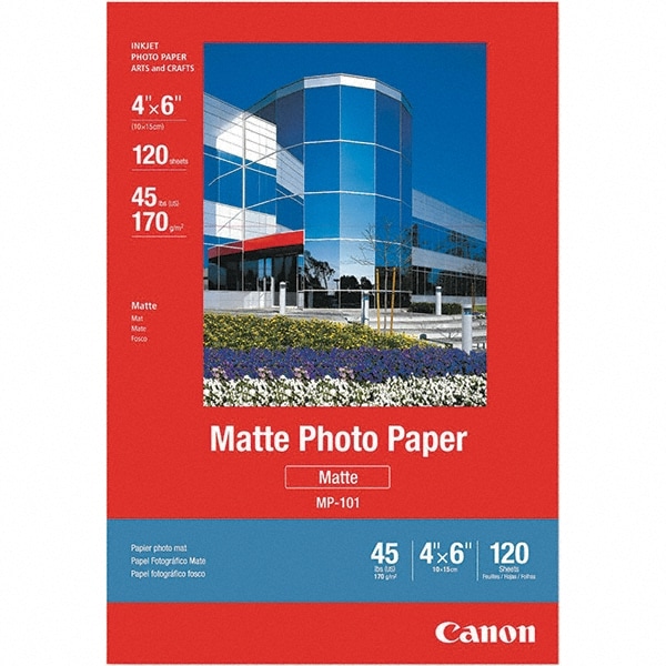 Canon - Canon® Matte Photo Paper, 4 x 6, 45 lb., White, 120 Sheets/Pack ...