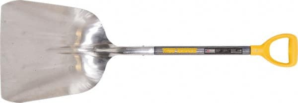 AMES TRUE TEMPER 2681200 Scooping Shovel: Aluminum, Square, 19.13" Blade Length, 15" Blade Width 