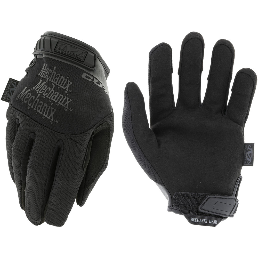 Cut-Resistant Gloves: Mechanix Wear TSCR-55, Size Small, ANSI Cut A5, ANSI Puncture 0, ArmorTex Cut Lined, Synthetic Leather - Black, Padded Palm Grip, Pair,       ANSI Abrasion 0