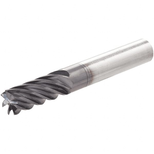 Uncoated Pack of 1 Bassett MSE-2 Series Solid Carbide General Purpose End Mill 2 Flute Radius Corner End 3 Length 9/16 Cutting Diameter Finish Bright 1.25 Cutting Length 30 Degrees Helix 