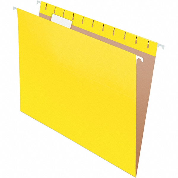 Pendaflex Pack of (25) 81/2 x 11", Letter Size, Yellow, Hanging File