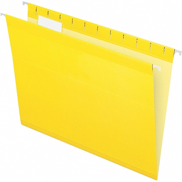 Pendaflex - Hanging File Folder: Letter, Yellow, 25/Pack | MSC Direct