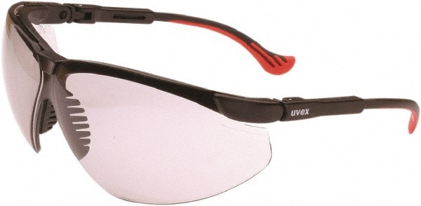 Safety Glass: Anti-Fog & Scratch-Resistant, Polycarbonate, Gray Lenses, Full-Framed, UV Protection