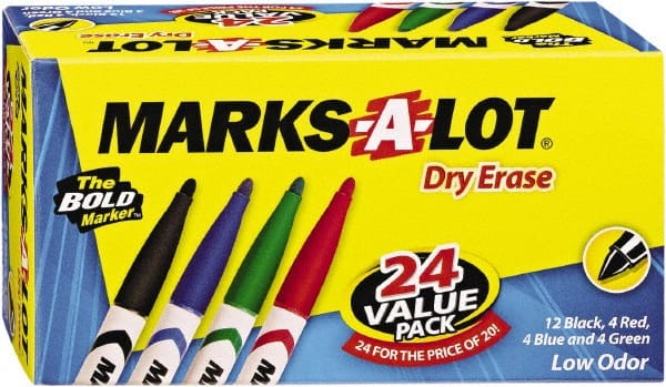 24 Packs Office Supplies Dry Wipe Markers