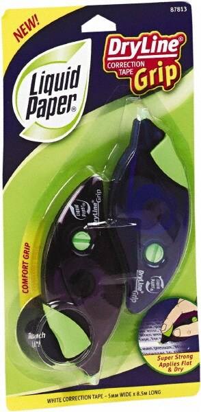 Pack of (2), Non-Refillable, 1/5" x 335" Correction Tape