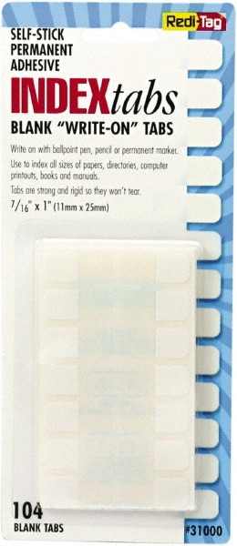 Redi-Tag 31000 Blank Tabs