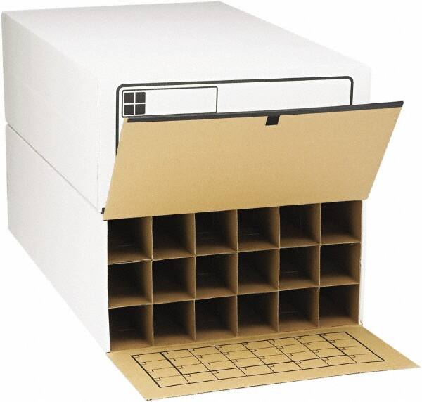 Roll File Storage; Type: Roll Files ; Number of Compartments: 18.000 ; Overall Width: 24 ; Overall Depth: 37-1/2 (Inch); Overall Height (Inch): 12 ; Color: White