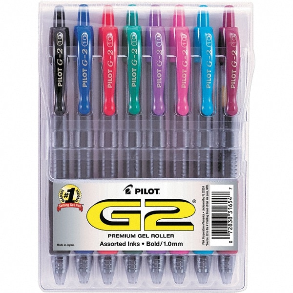 Pilot - Roller Ball Pen: Conical Tip, Assorted Ink | MSC Direct